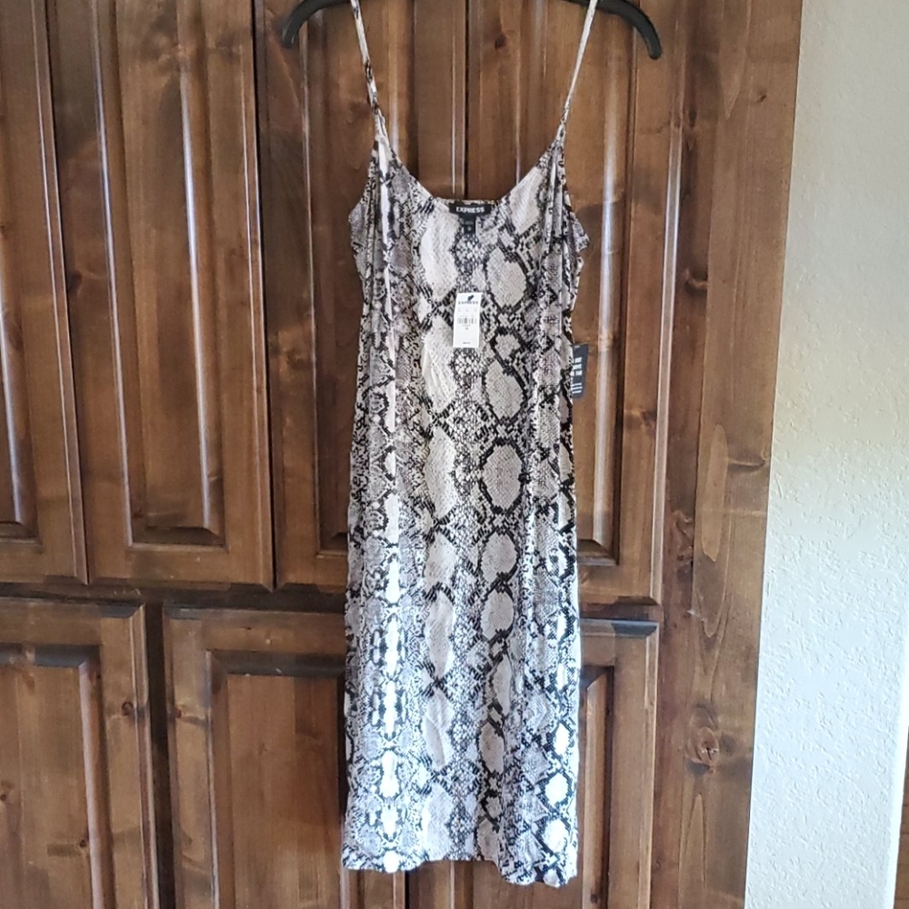 Snake Skin Pattern Dress